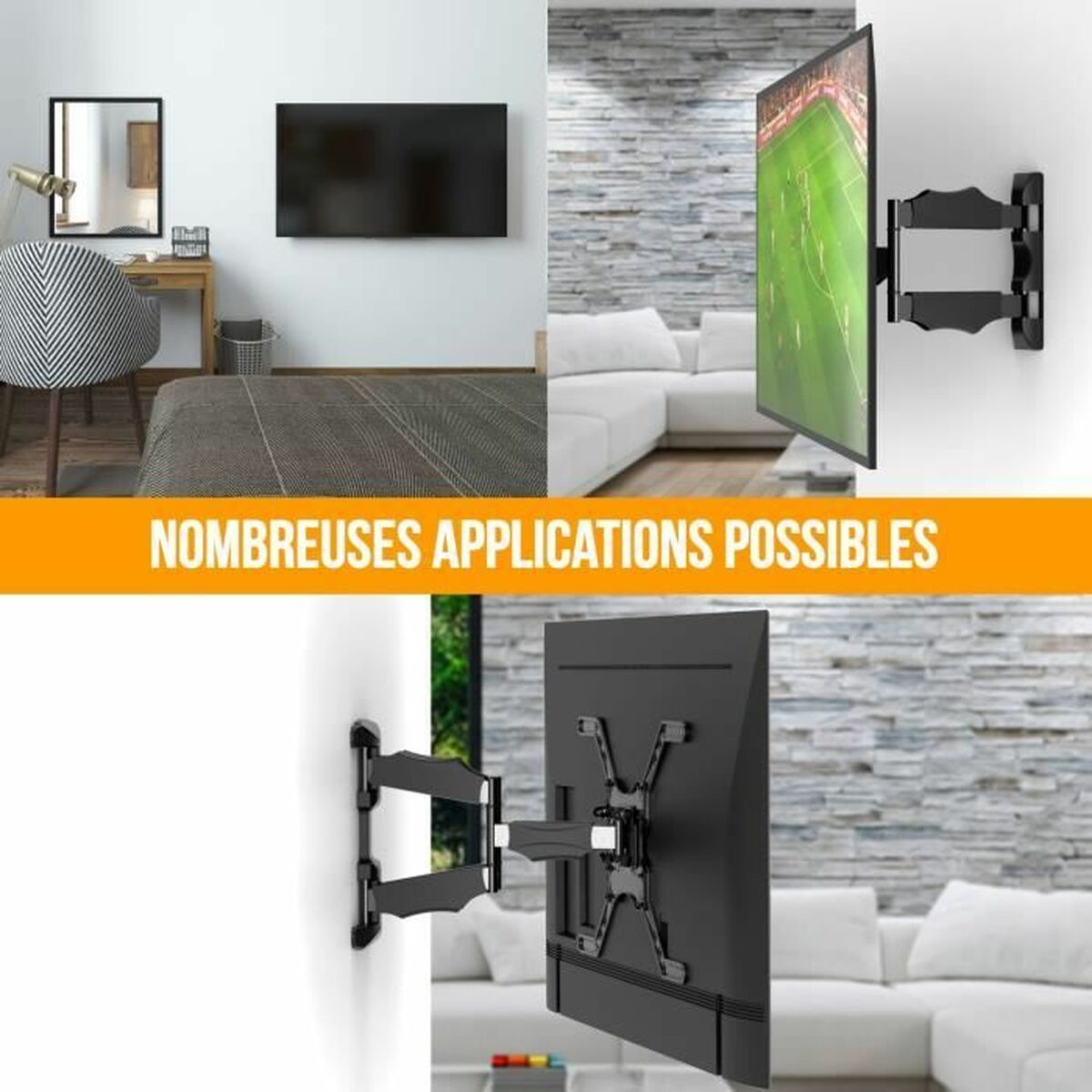 TV-fäste Nanook Wall Mount 55" 65" 40" - 5