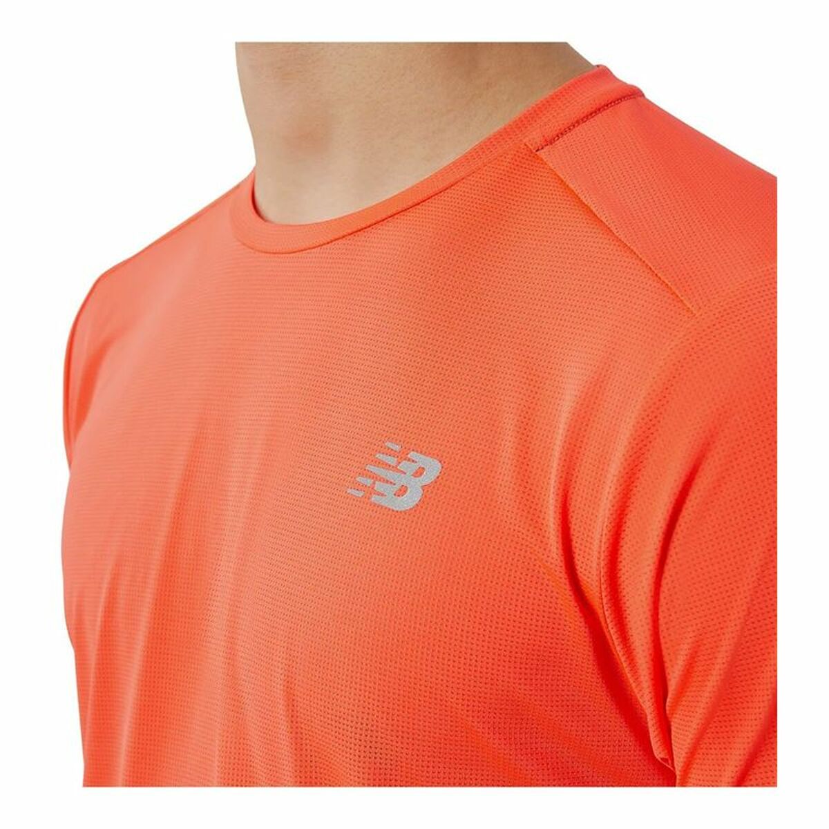 T-shirt med kortärm Herr New Balance Accelerate Orange - 4