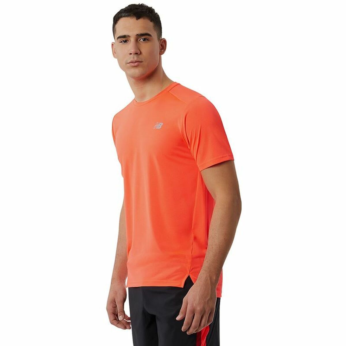 T-shirt med kortärm Herr New Balance Accelerate Orange - 3