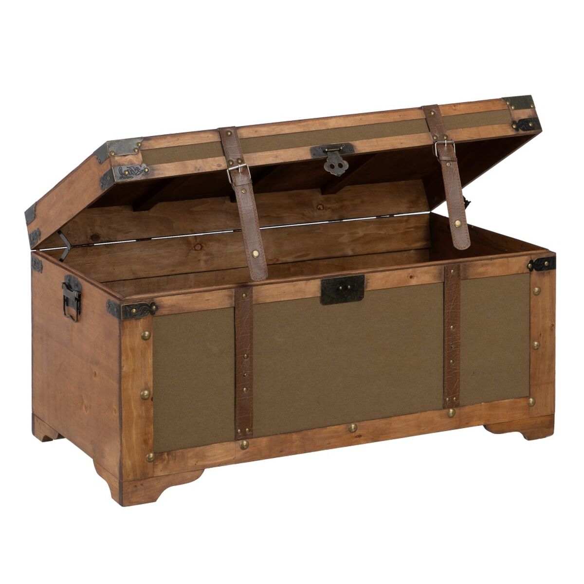 Koffertset 90 x 47 x 45 cm Syntetmaterial Trä (3 Delar) - 13