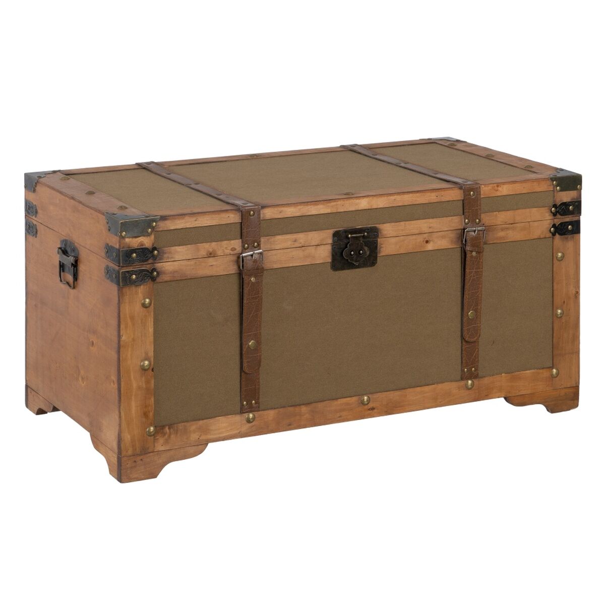 Koffertset 90 x 47 x 45 cm Syntetmaterial Trä (3 Delar) - 9