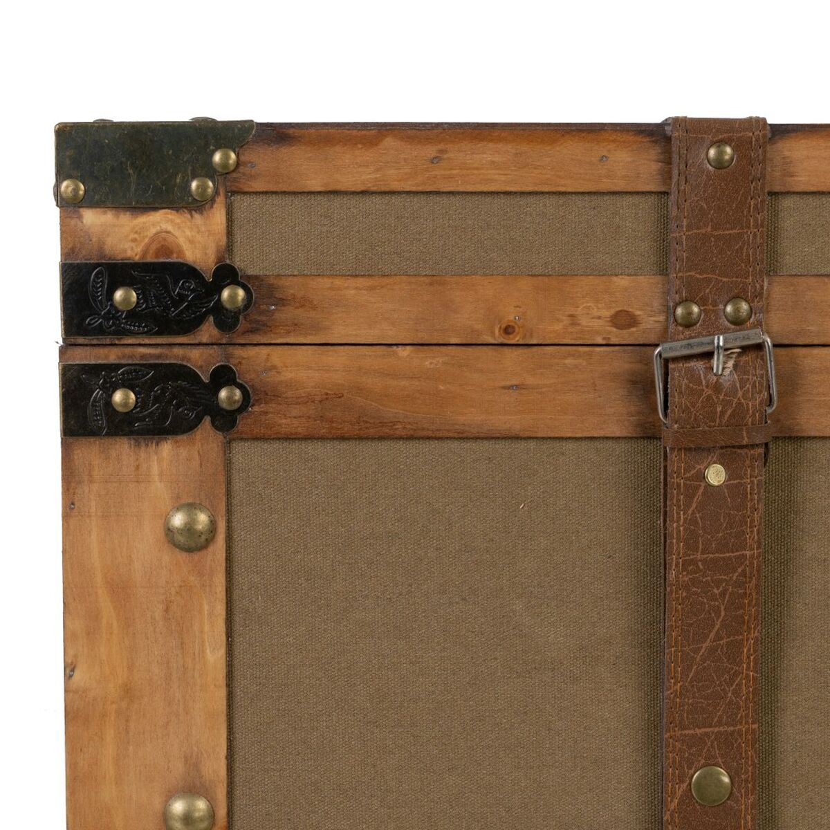Koffertset 90 x 47 x 45 cm Syntetmaterial Trä (3 Delar) - 5