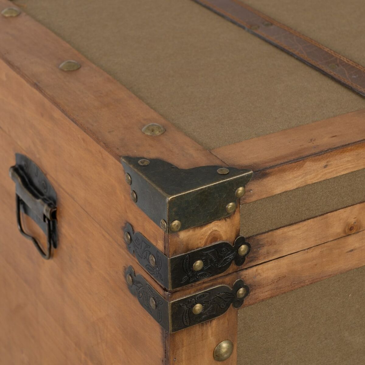 Koffertset 90 x 47 x 45 cm Syntetmaterial Trä (3 Delar) - 14