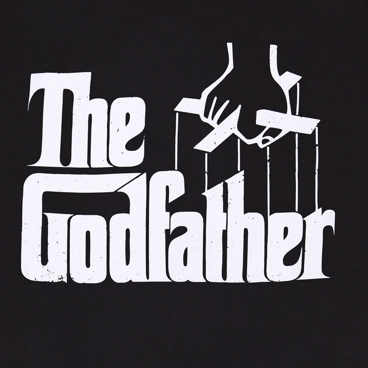 T-shirt med kortärm The Godfather Logo Svart Unisex - 3