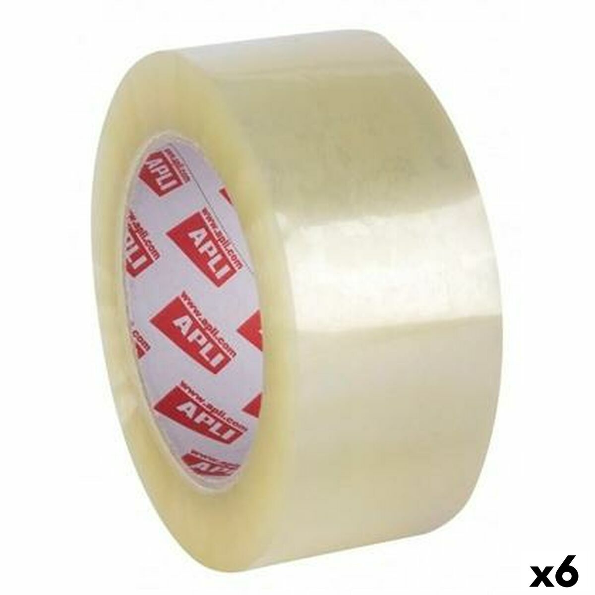 Självhäftande band Apli Transparent 48 mm x 132 m (6 antal) - 3