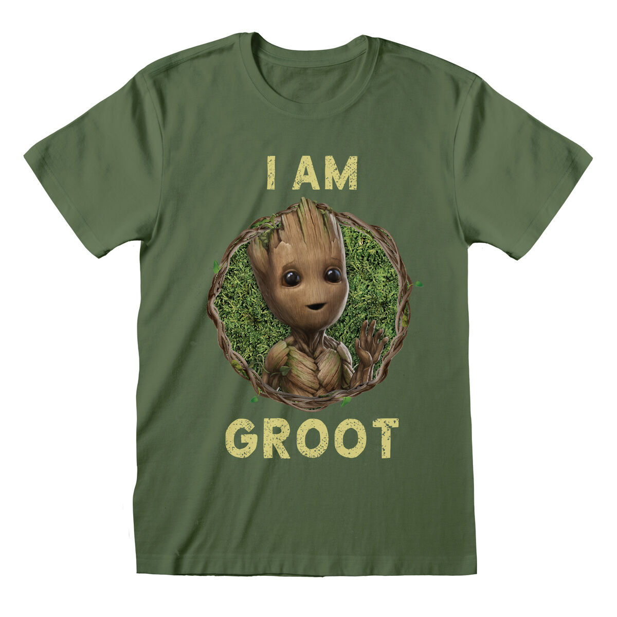 T-shirt med kortärm Marvel Badge Grön Unisex - 4