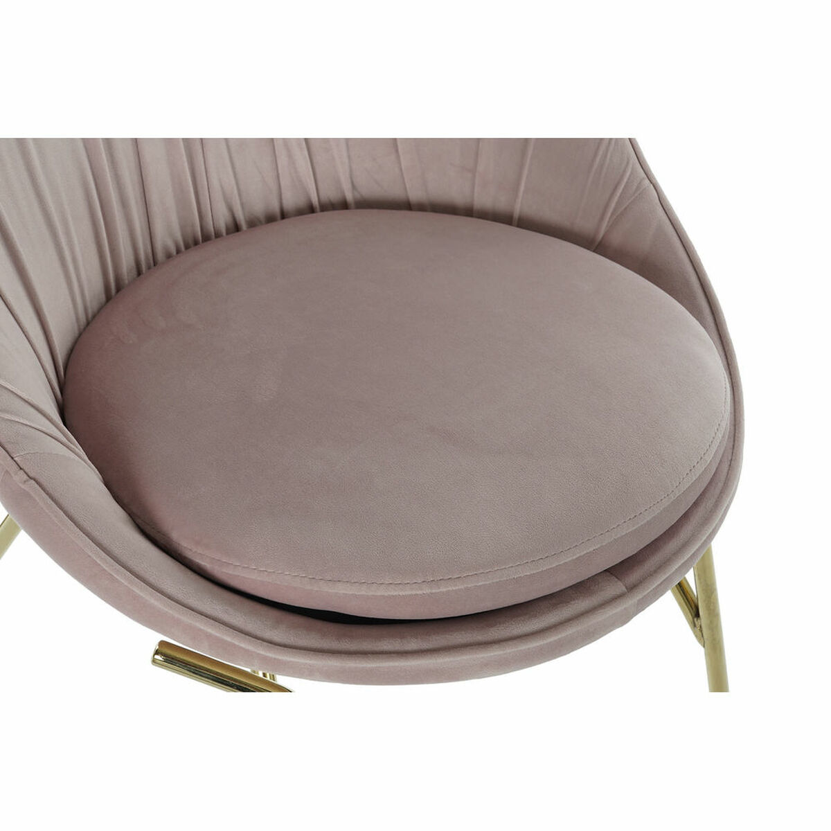 Matsalsstol DKD Home Decor Rosa Gyllene 60 x 60 x 85 cm - 4
