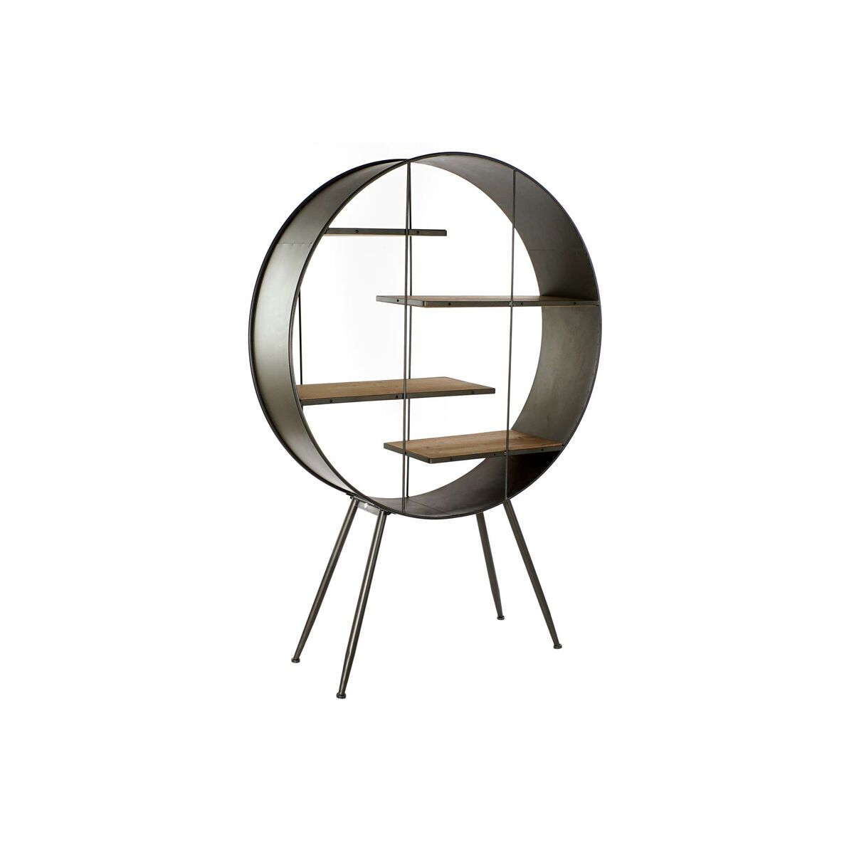 Bokhylla DKD Home Decor Brun Svart Trä Metall 12 x 34 x 172 cm 118 x 34 x 172 cm (1)