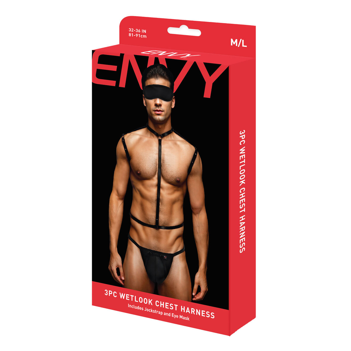 New Comers Strap Envy Svart L/XL Bröst - 5