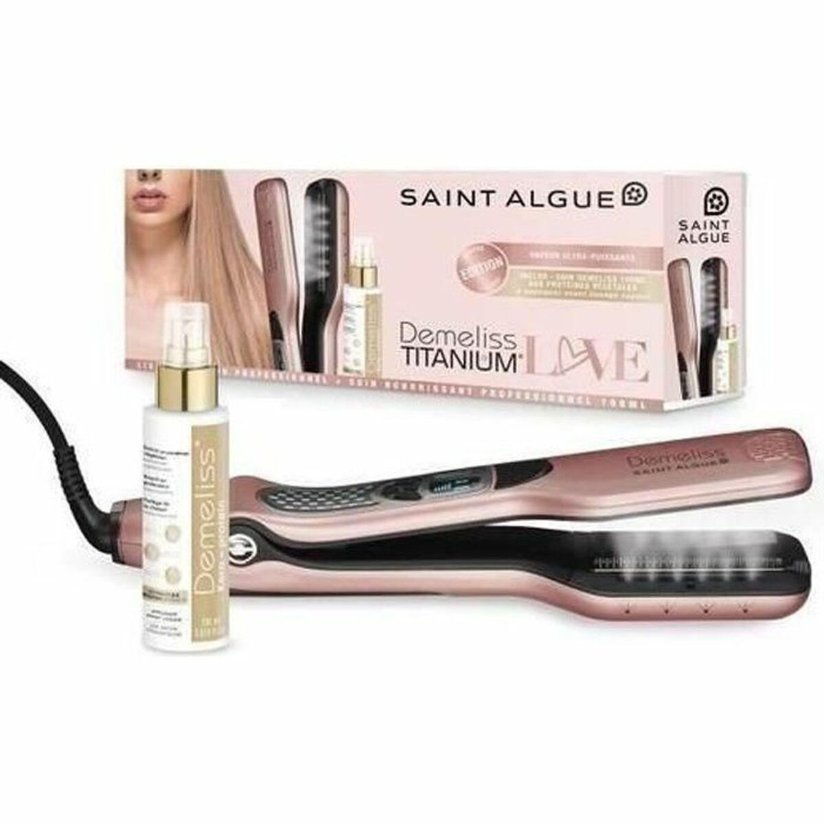 Plattång Saint-Algue Demeliss TITANIUM Love Edition 85 W Rosa - 13