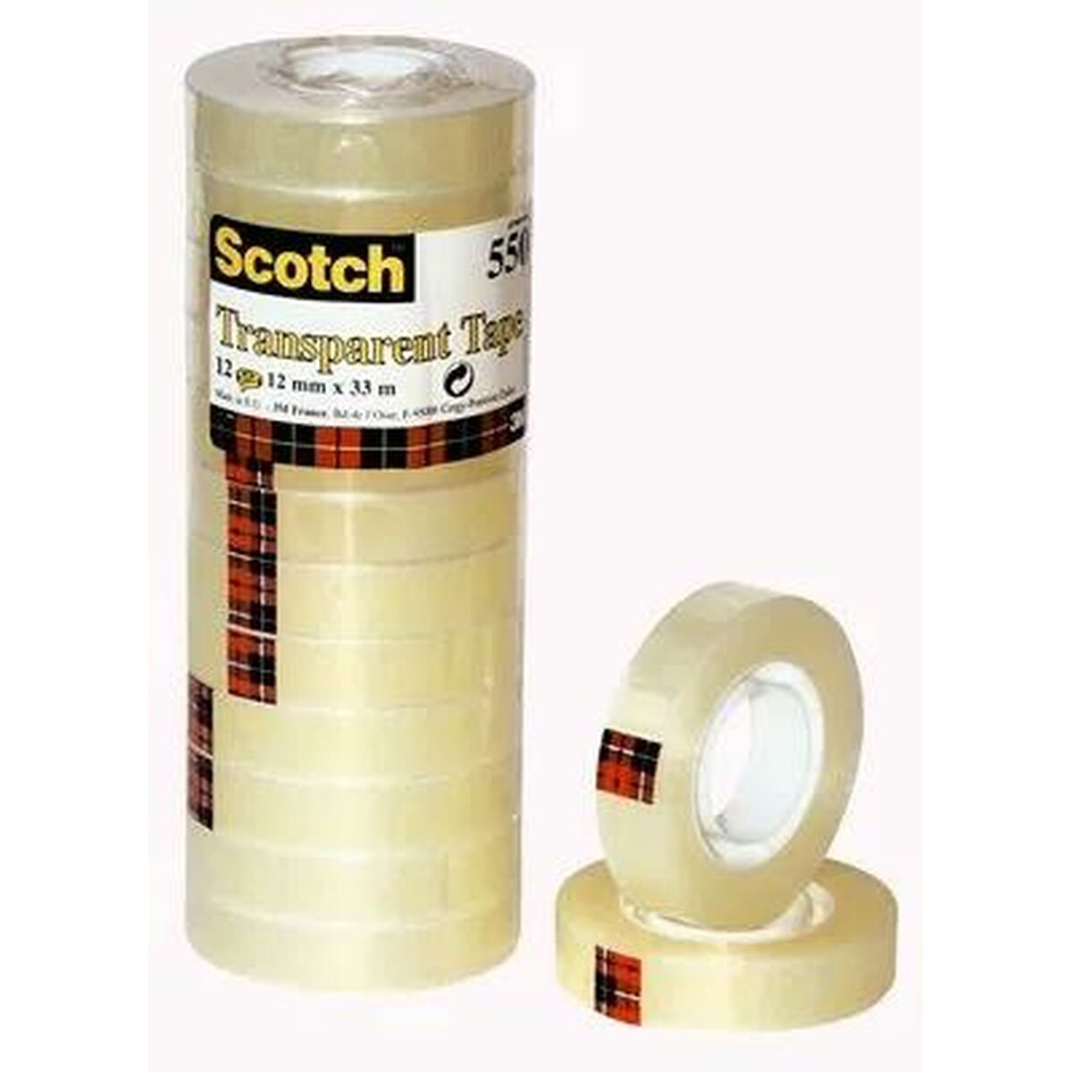Självhäftande band Scotch Transparent 12 Delar 12 x 33 mm - 2