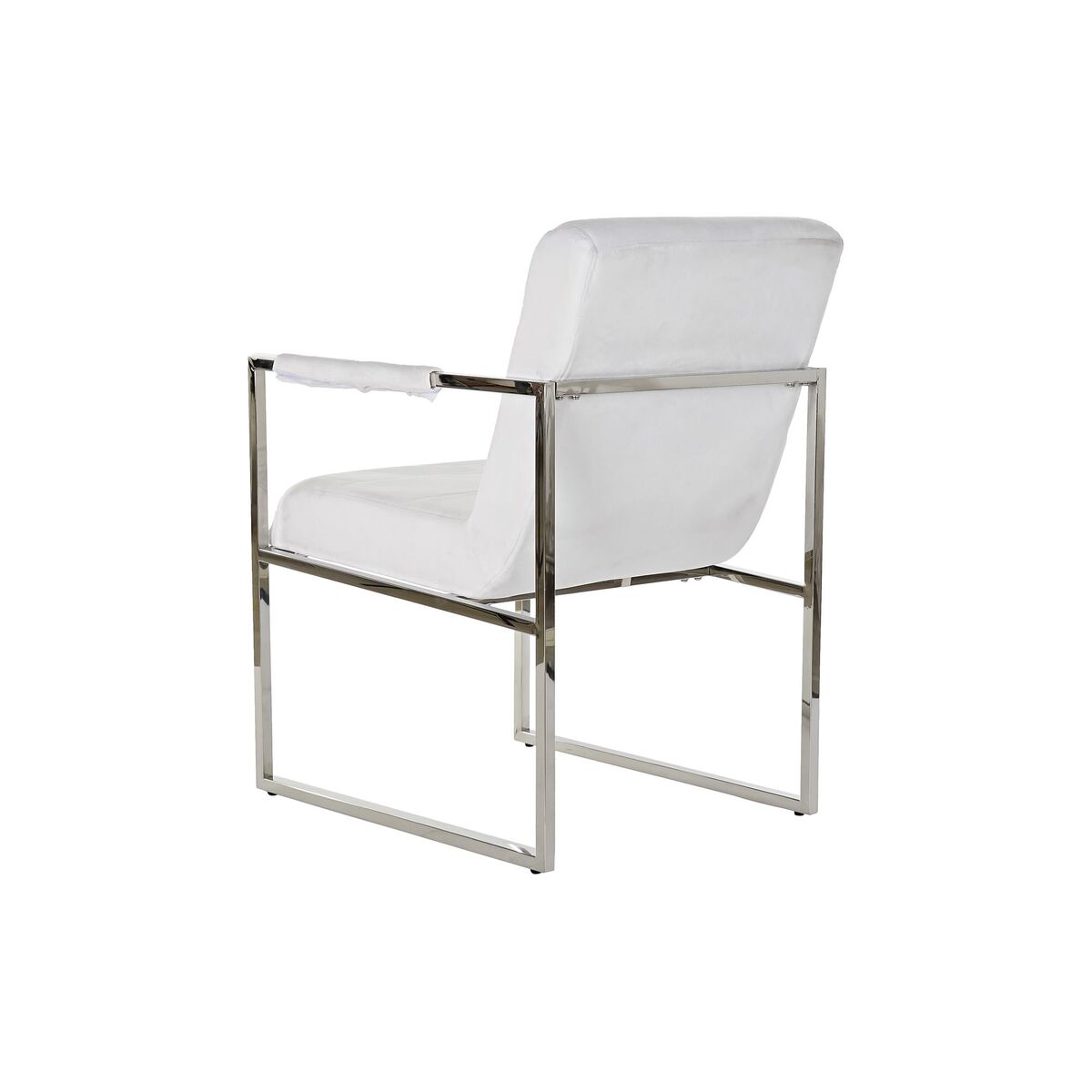 Stol DKD Home Decor Polyester Stål Vit (56 x 68 x 92 cm) - 2