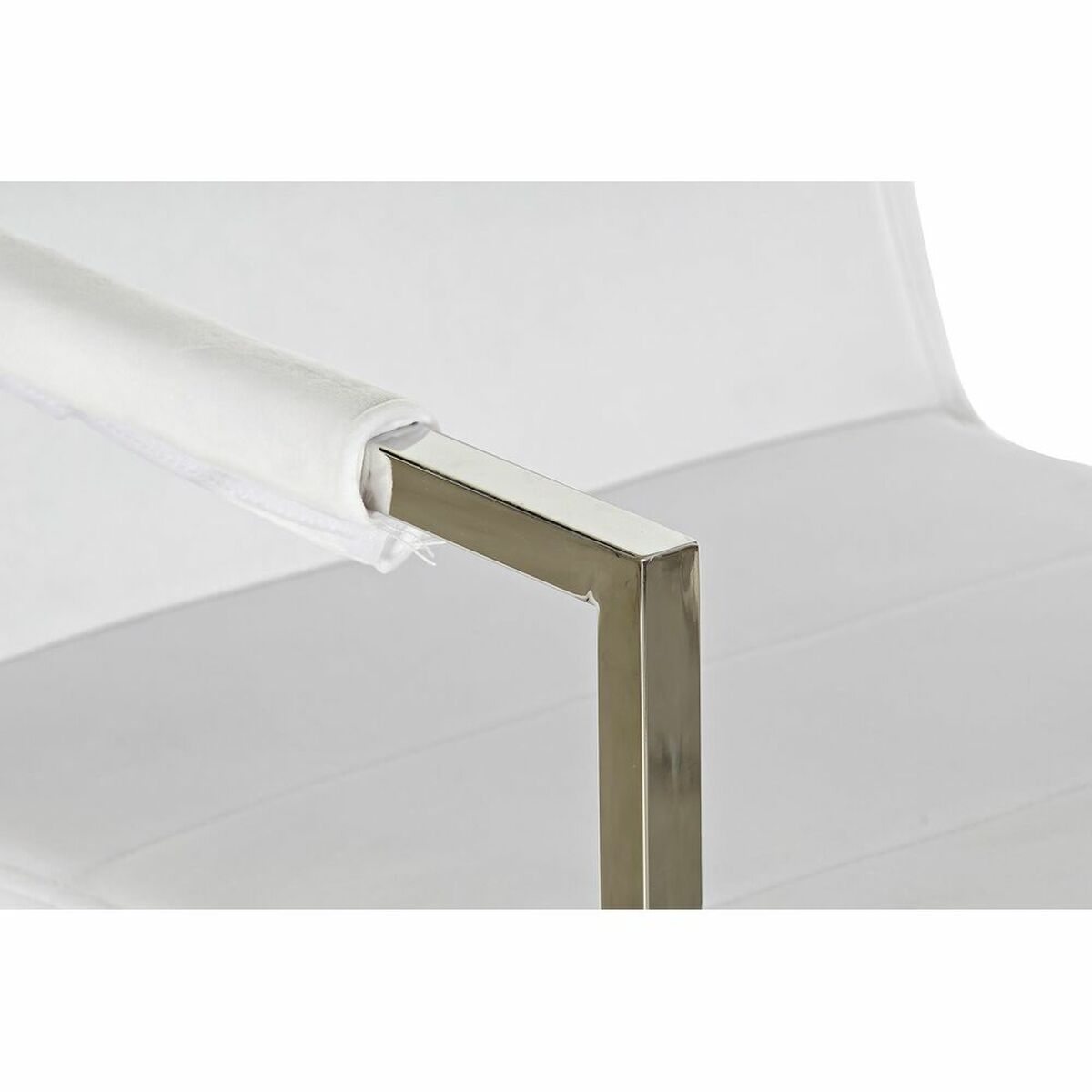 Stol DKD Home Decor Polyester Stål Vit (56 x 68 x 92 cm) - 7