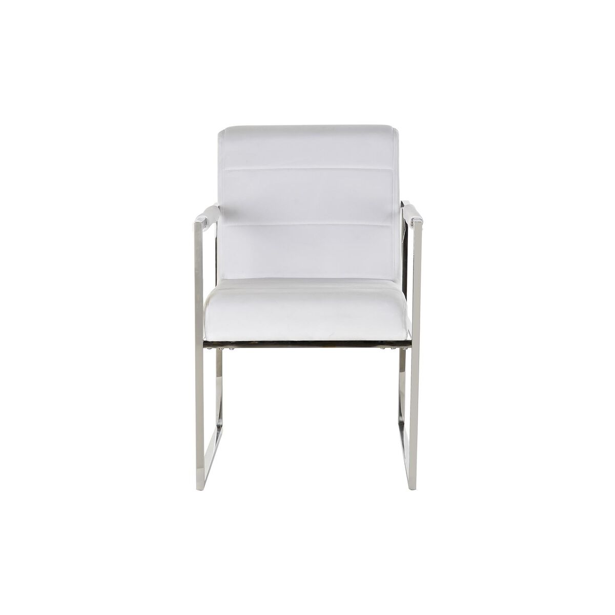 Stol DKD Home Decor Polyester Stål Vit (56 x 68 x 92 cm) - 4