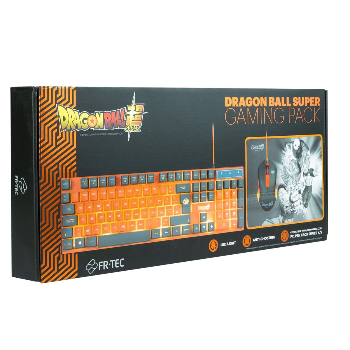 Tangentbord och Mus FR-TEC Dragon Ball Qwerty Spanska Orange - 2