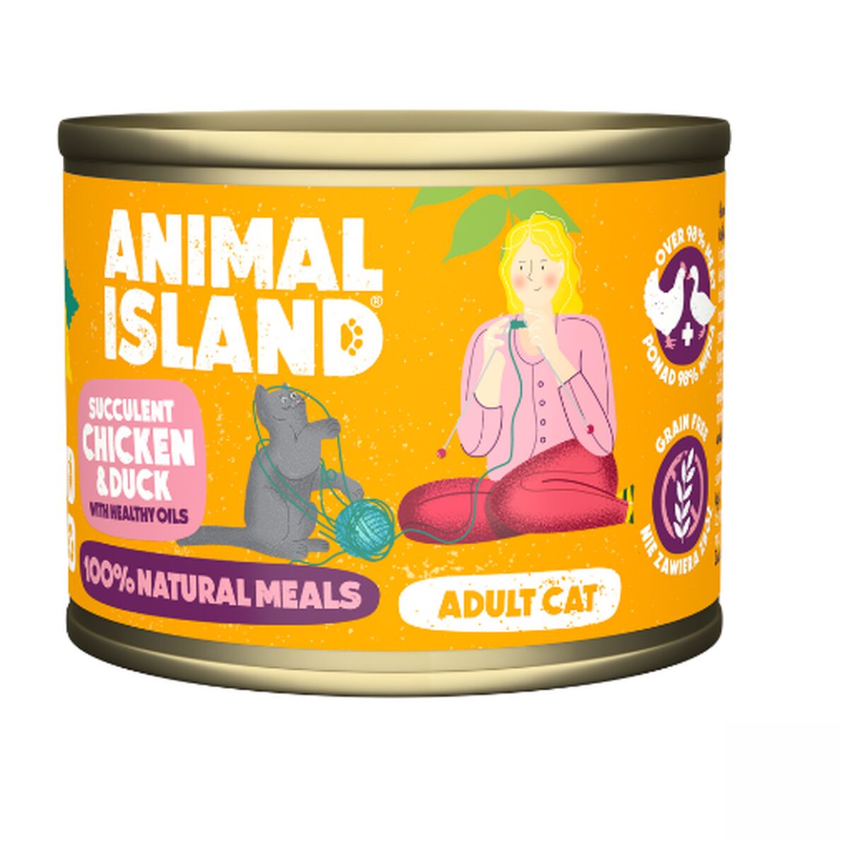 Kattmat ANIMAL ISLAND Adult cat Kalkon 200 g