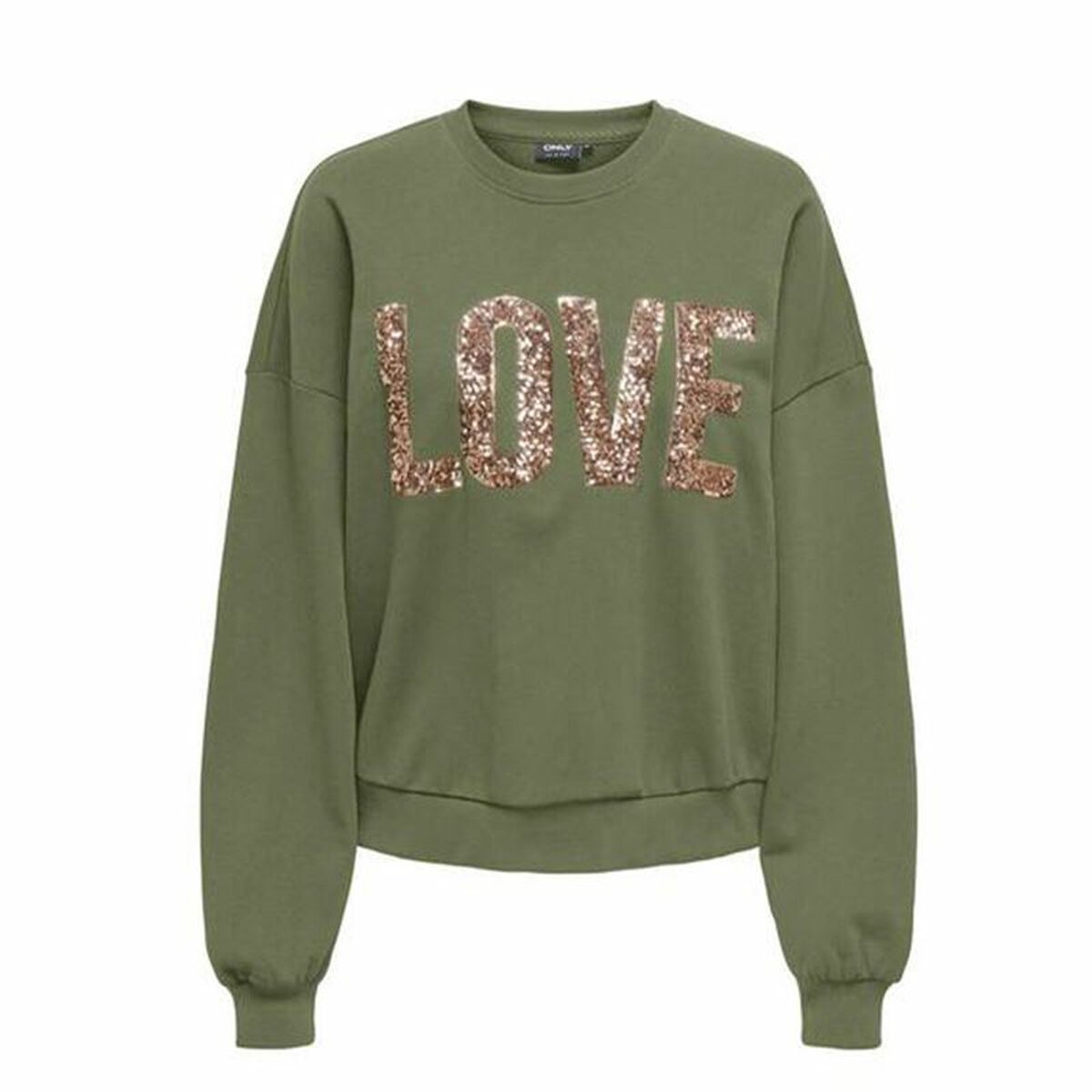 Tröja utan huva Dam Only Only Onlkatya L/S Love Oliv