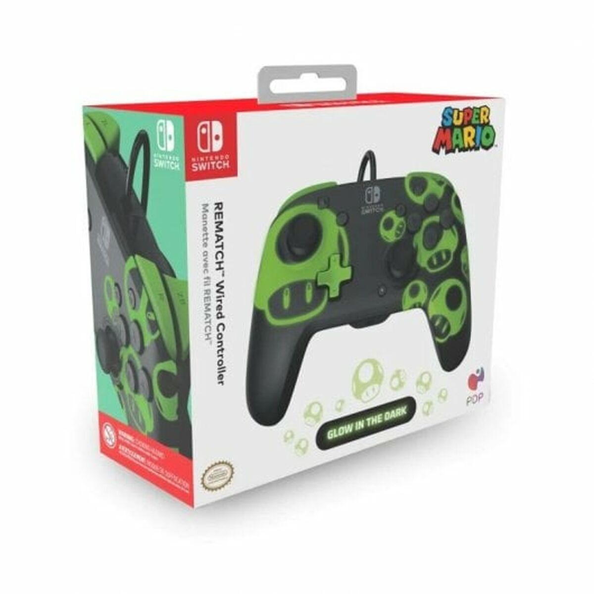 Ukaz PDP Rematch Gamepad 1Up Svart Grön Nintendo Switch - 6