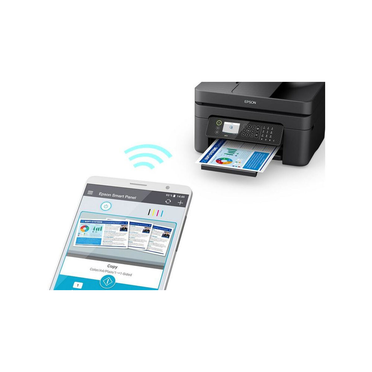 Multifunktionsskrivare Epson WORKFORCE WF-2950DWF - 5