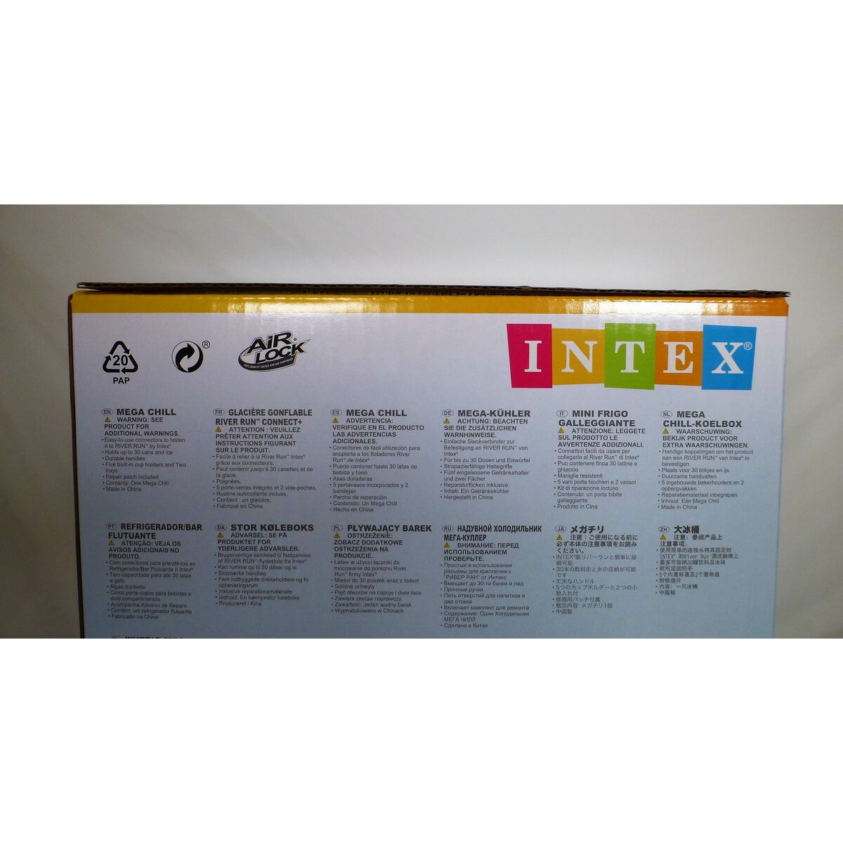 Uppblåsbar och flytande kylväska Intex Mega Chill 89 x 35 x 89 cm (6 antal) - 12