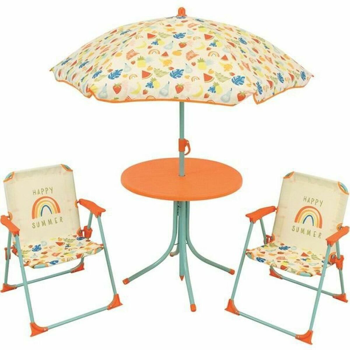 Bordsgrupp med stolar Fun House Fruity's Ø 46 cm Barn
