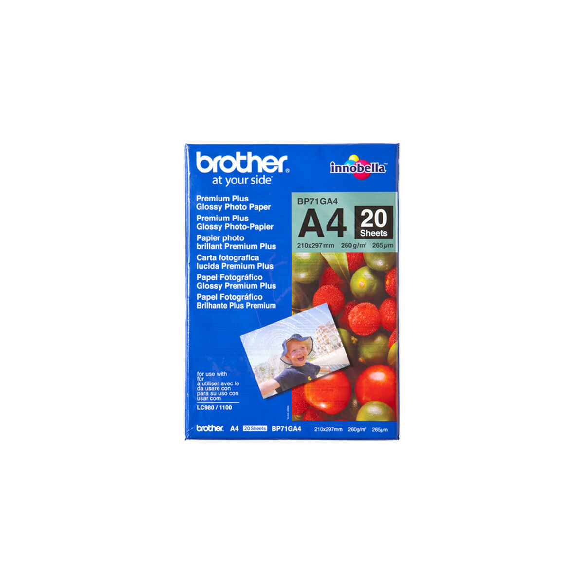 Fotopapper Blankt Brother BP71GA4 A4 20 Blad - 2
