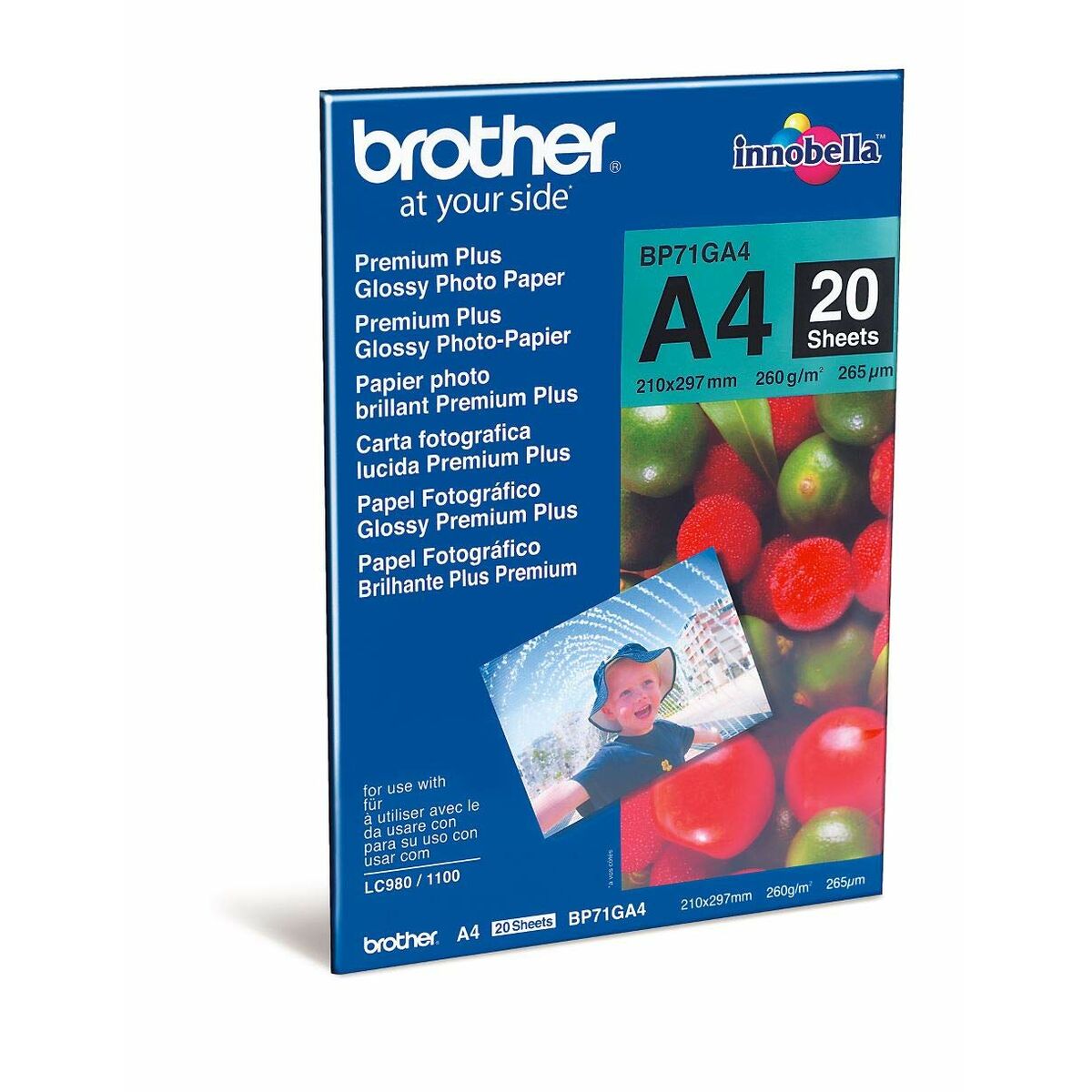 Fotopapper Blankt Brother BP71GA4 A4 20 Blad - 4