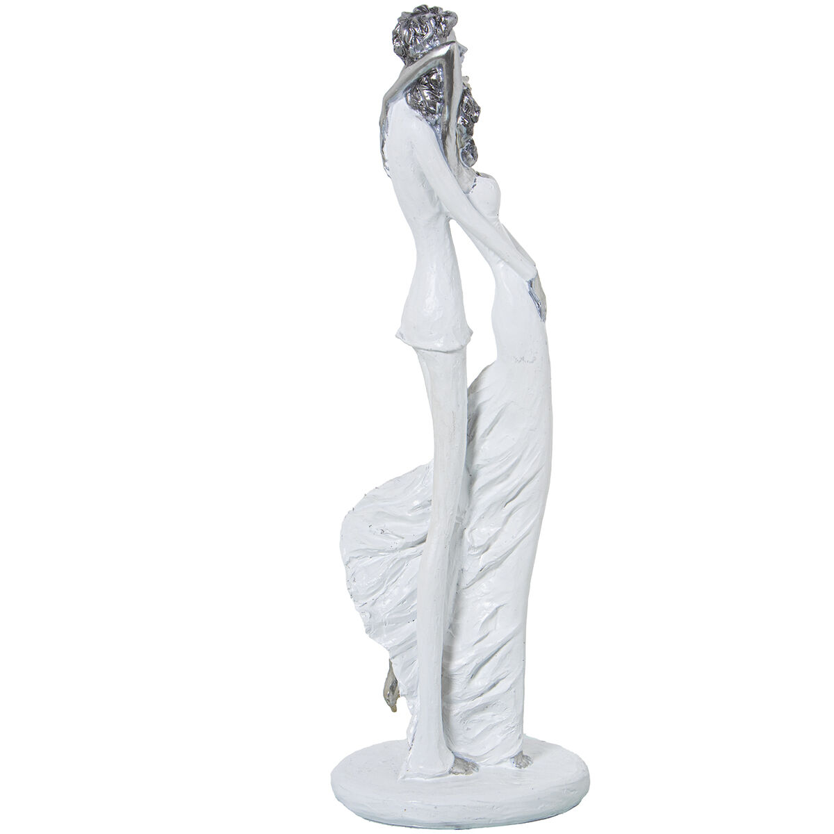 Prydnadsfigur Alexandra House Living Vit Silvrig Akryl Plast Melamin 9 x 8 x 30 cm - 5