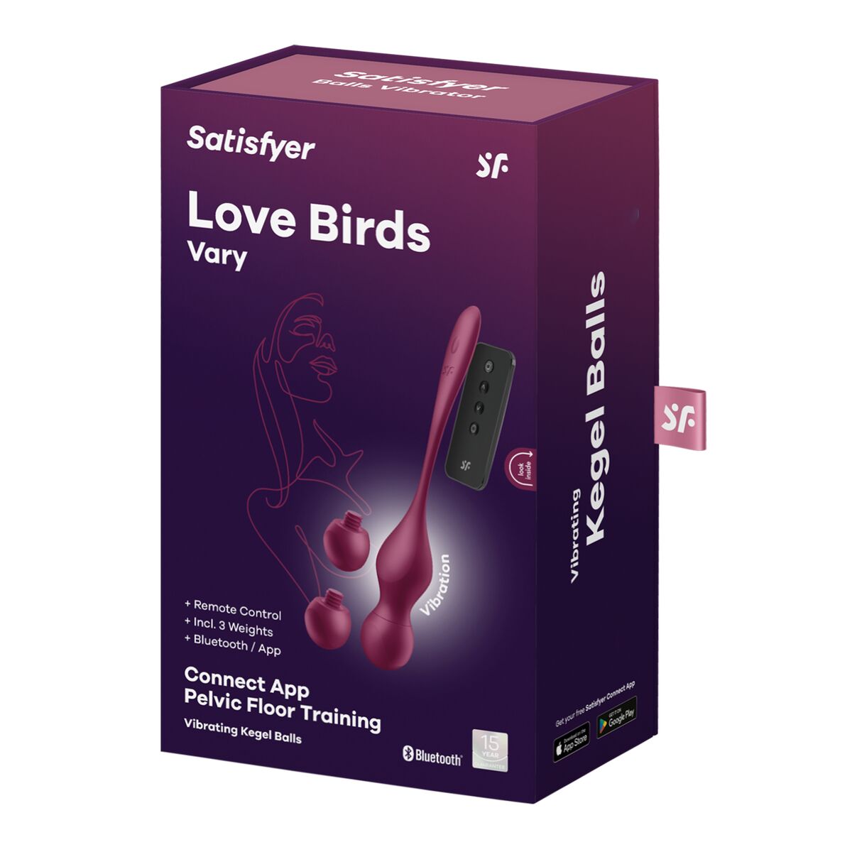 Bäckenbottentränare Satisfyer Silikon ABS