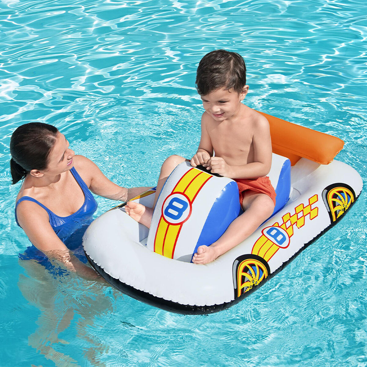 Bestway Uppblåsbar Bilfigur med Handtag 110x75 cm +3 År Strand och Pool 41480 - 3