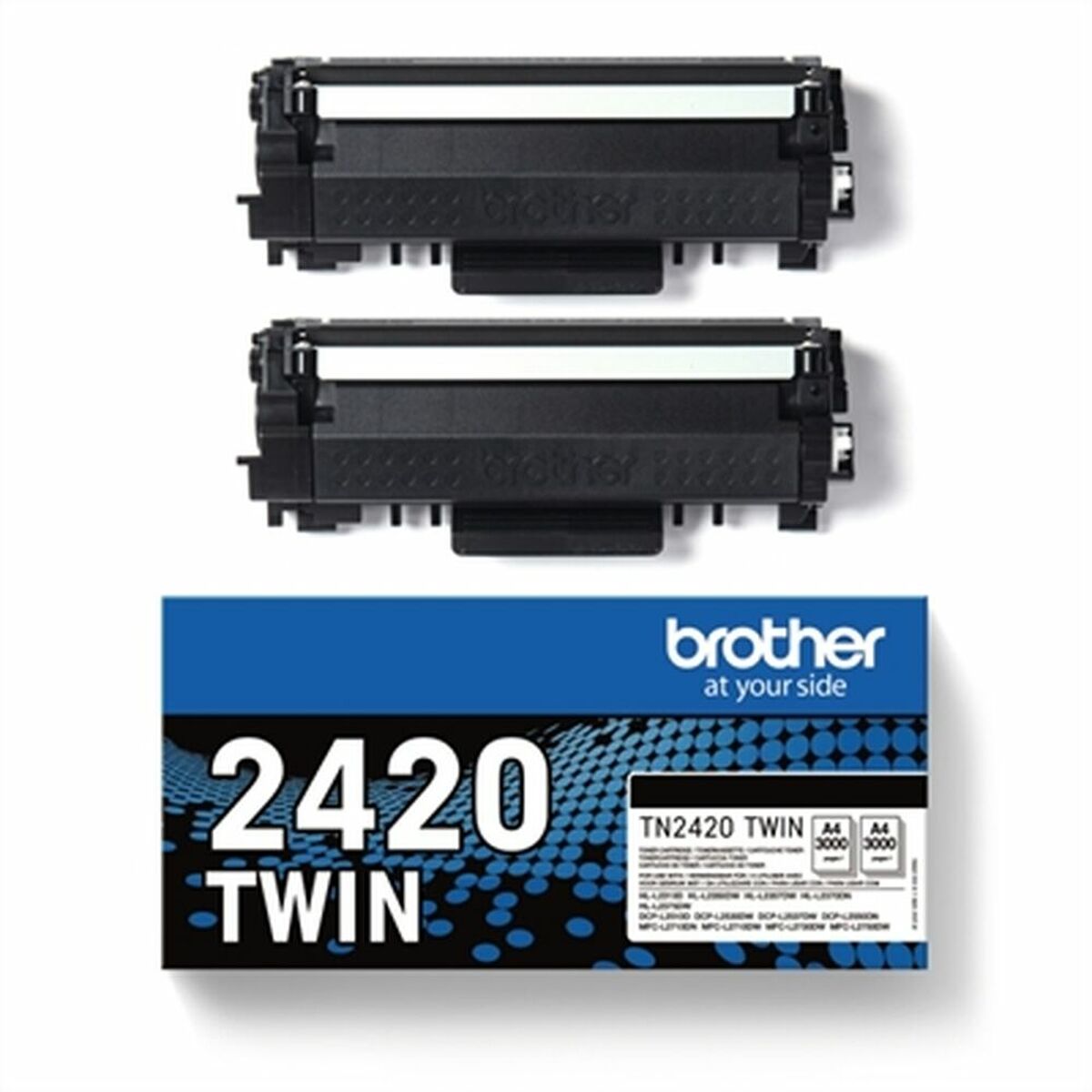 Original Toner Brother TONER N 3K PK2 Svart