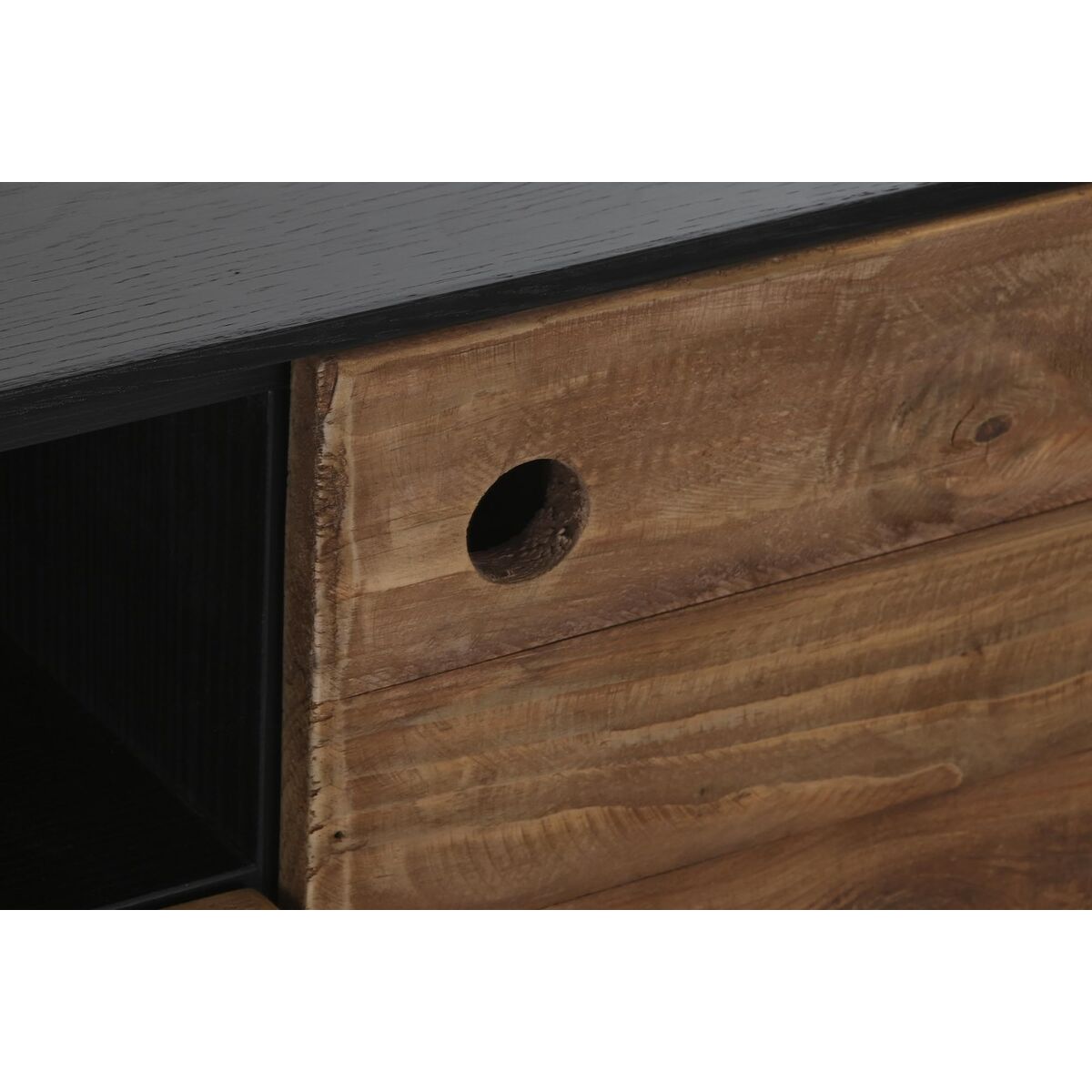 TV-möbler DKD Home Decor 144,5 x 40 x 51 cm Svart Orange Återvunnet Trä Furu - 10