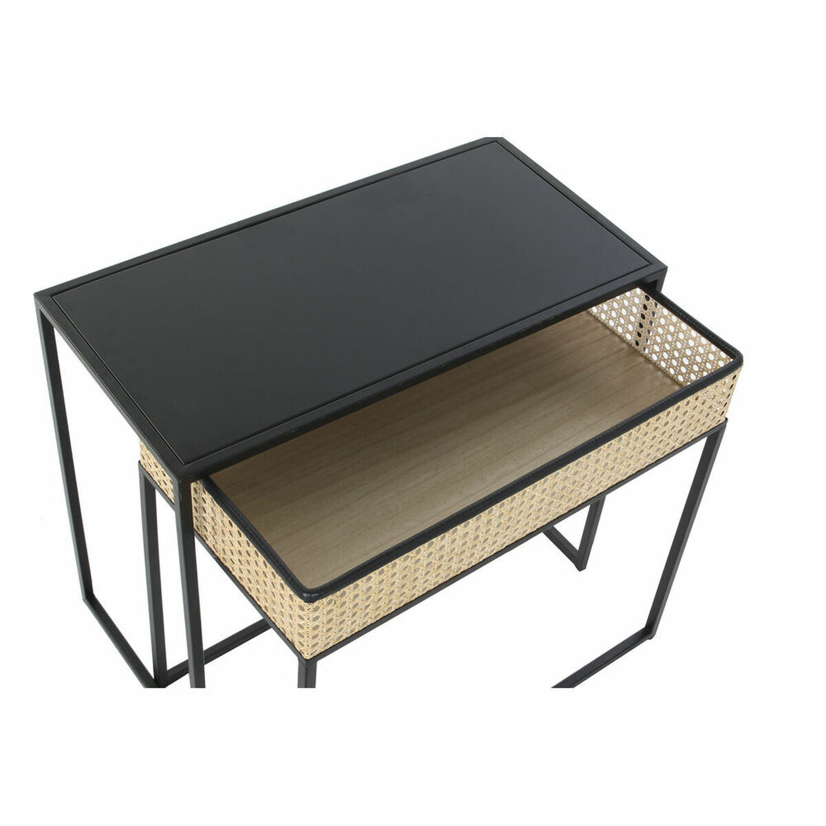 Soffbord DKD Home Decor Svart Naturell 60 x 30 x 50 cm - 4