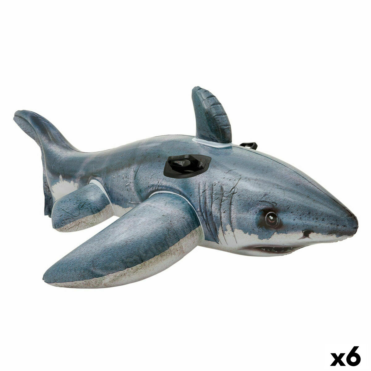 Upplåsbar bassängmadrass Intex Haj 173 x 5,6 x 10,7 cm (6 antal) - 5