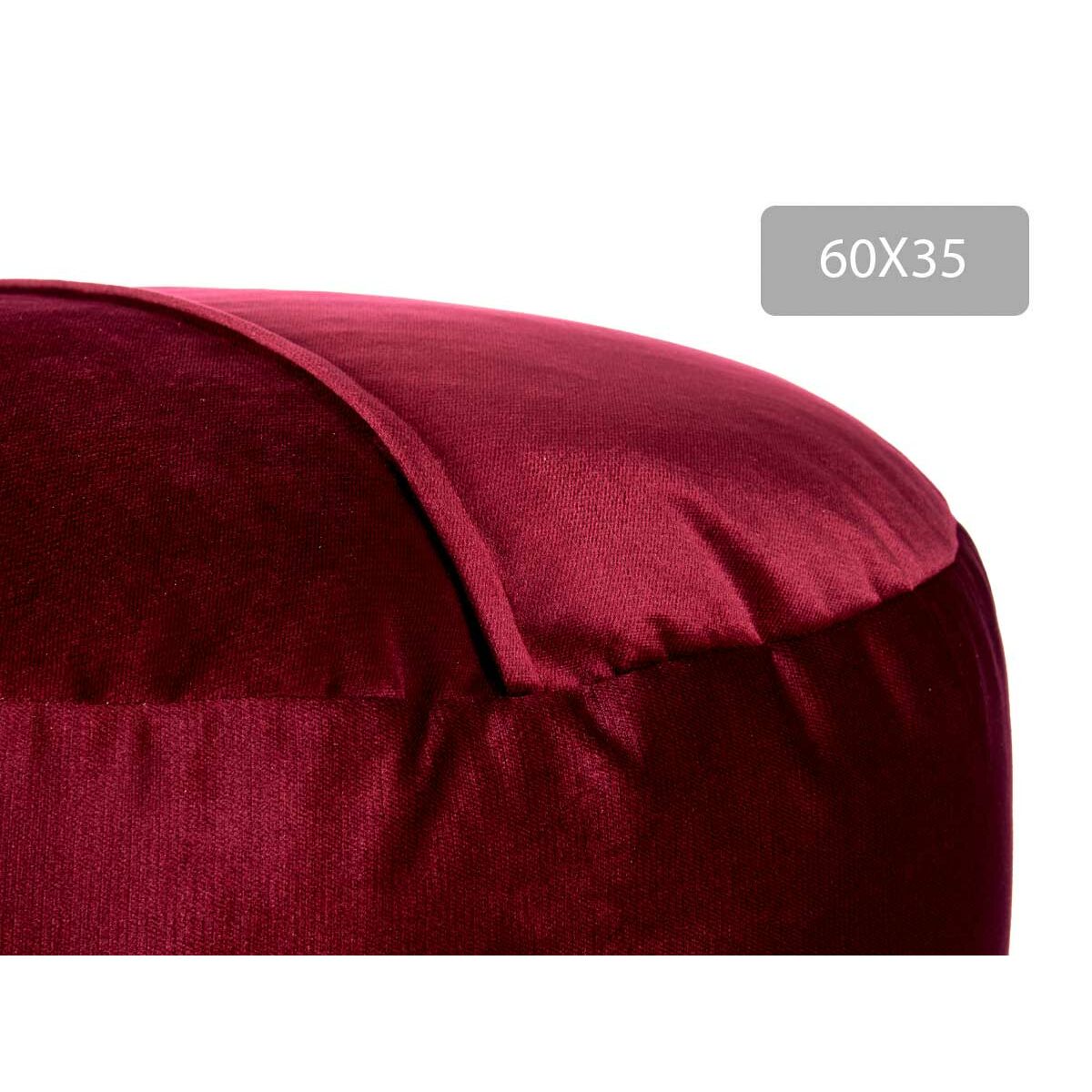 Puff Sammet Rödbrun 60 x 39 x 60 cm (2 antal) - 2