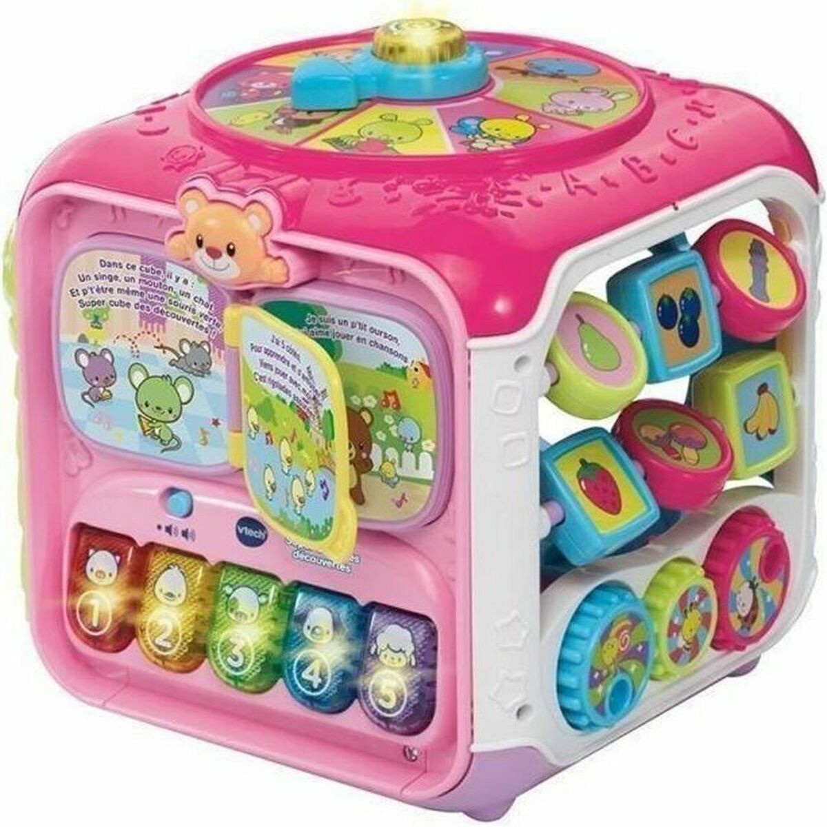 Utbildningsspel Vtech Baby Super cube des découvertes rose
