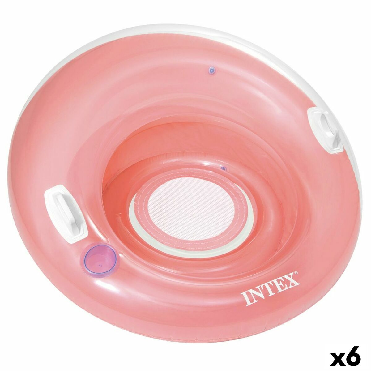 Uppblåsbar poolstol Intex Rund Ø 119 cm 119 x 119 cm (6 antal)