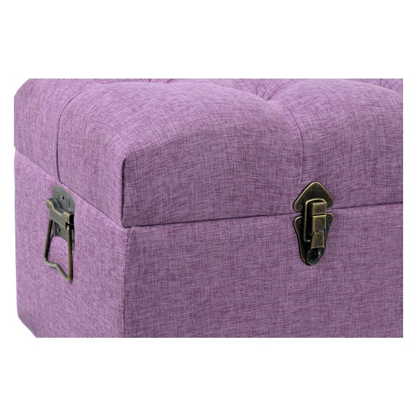 Sittpall DKD Home Decor 8424001565399 Multicolour Fuchsia Metall Trä MDF 120 x 42 x 53 cm - 6