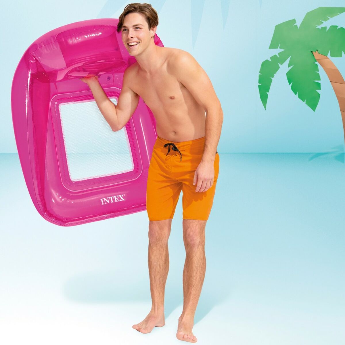 Luftmadrass Intex Lounge (6 antal) - 6