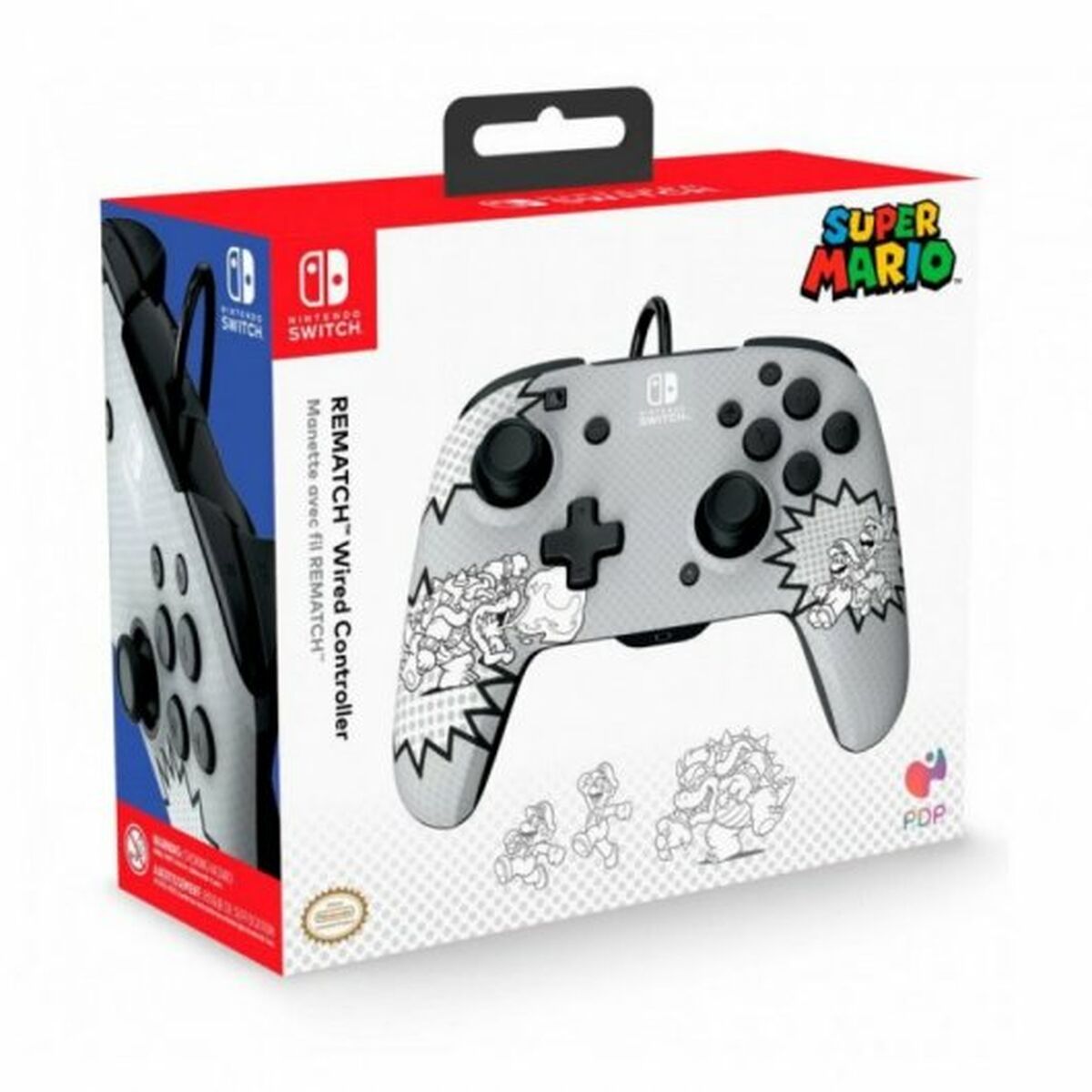 Ukaz PDP PDP Rematch Grå Nintendo Switch - 5