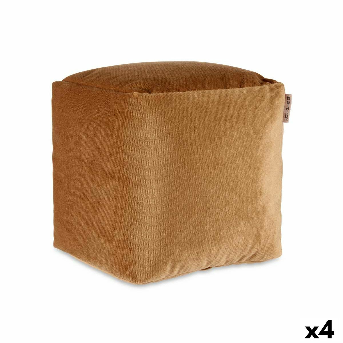 Puff Gift Decor Beige polystyren Sammet (4 antal) - 5