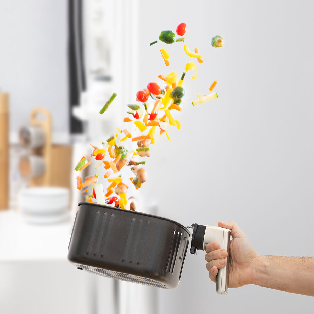 Luftfritös InnovaGoods Vynner Pro 5500 Kräm 1700 W 5,5 L Rostfritt stål - 9