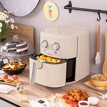 Luftfritös InnovaGoods Vynner Pro 5500 Kräm 1700 W 5,5 L Rostfritt stål