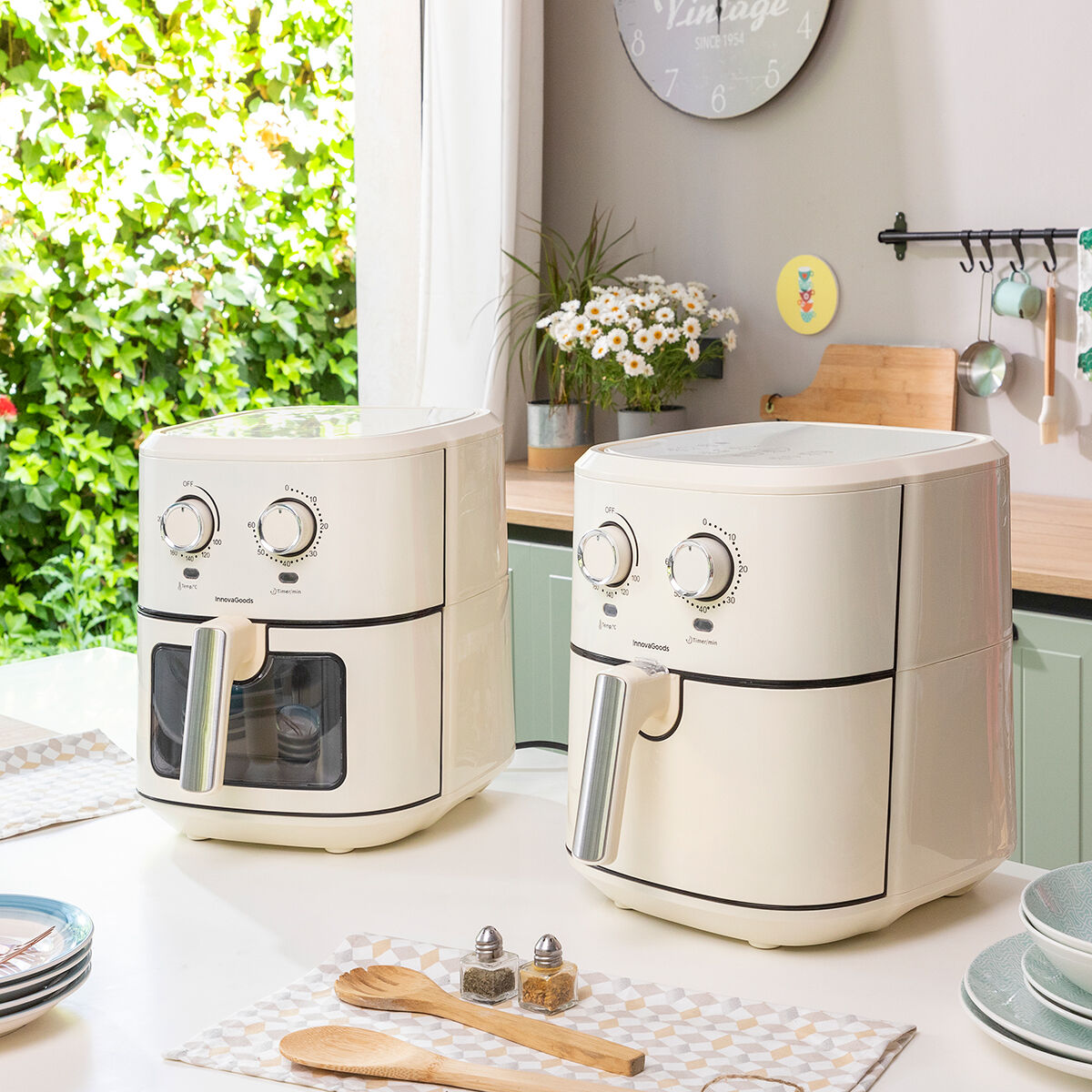 Luftfritös InnovaGoods Vynner Pro 5500 Kräm 1700 W 5,5 L Rostfritt stål - 8