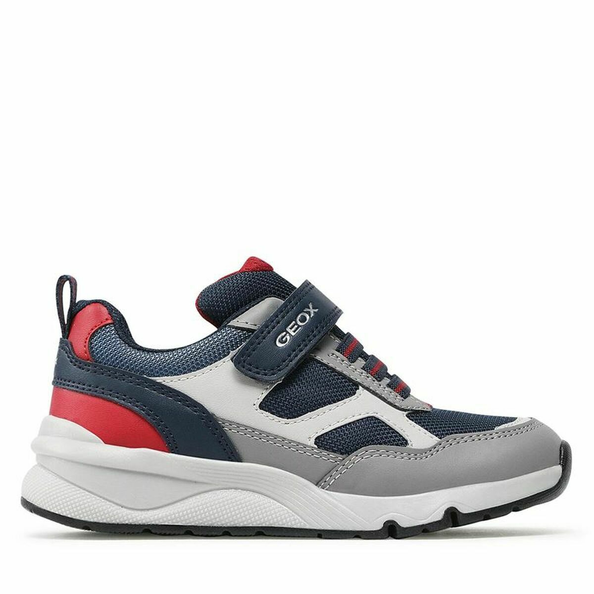 Sportskor Casual Barn Geox Rooner Grå Marinblå - 8