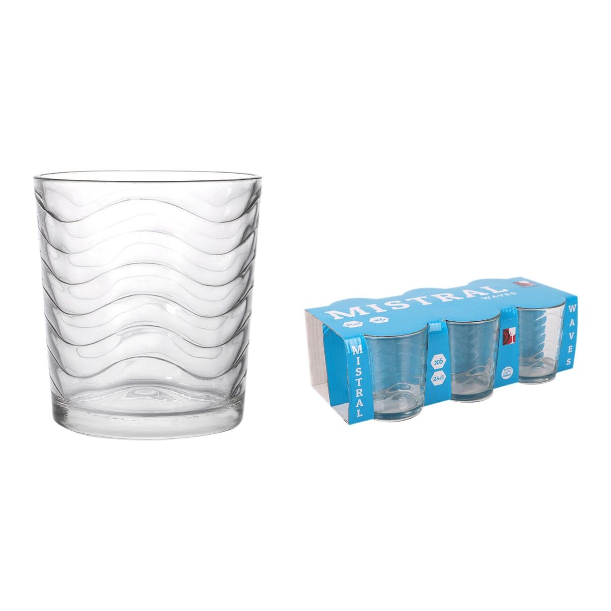 Glasset La Mediterránea Mistral waves 6 Delar (12 antal) - 2