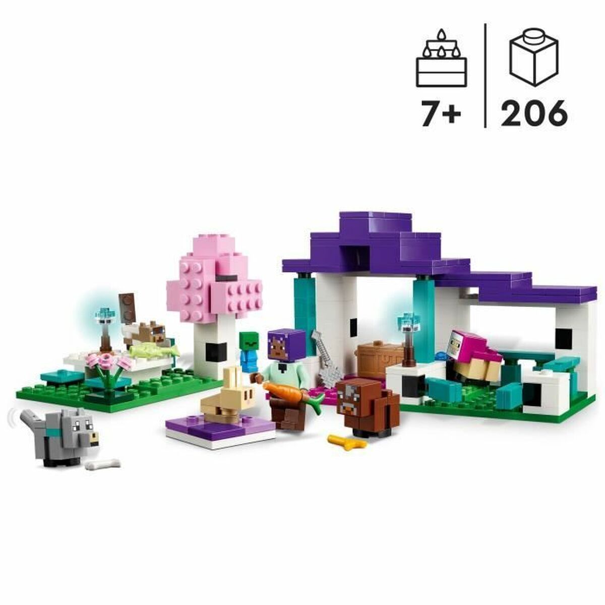 Playset Lego 21253 Minecraft The animal Sanctuary - 6