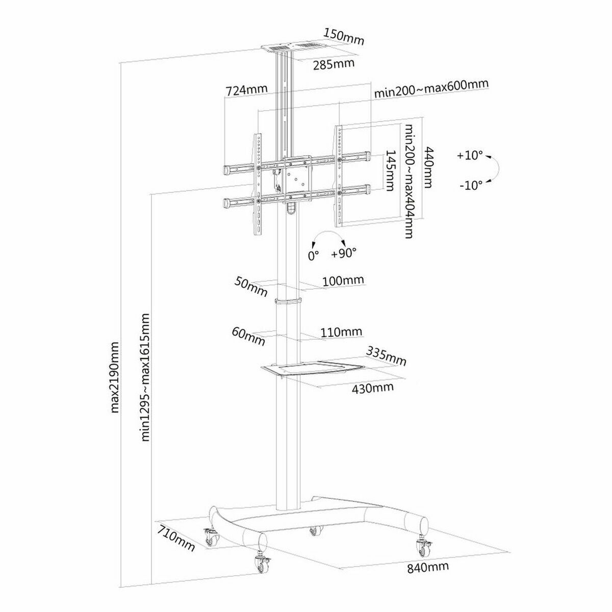 TV-fäste Neomounts PLASMA-M1900E 37" 50 kg - 2