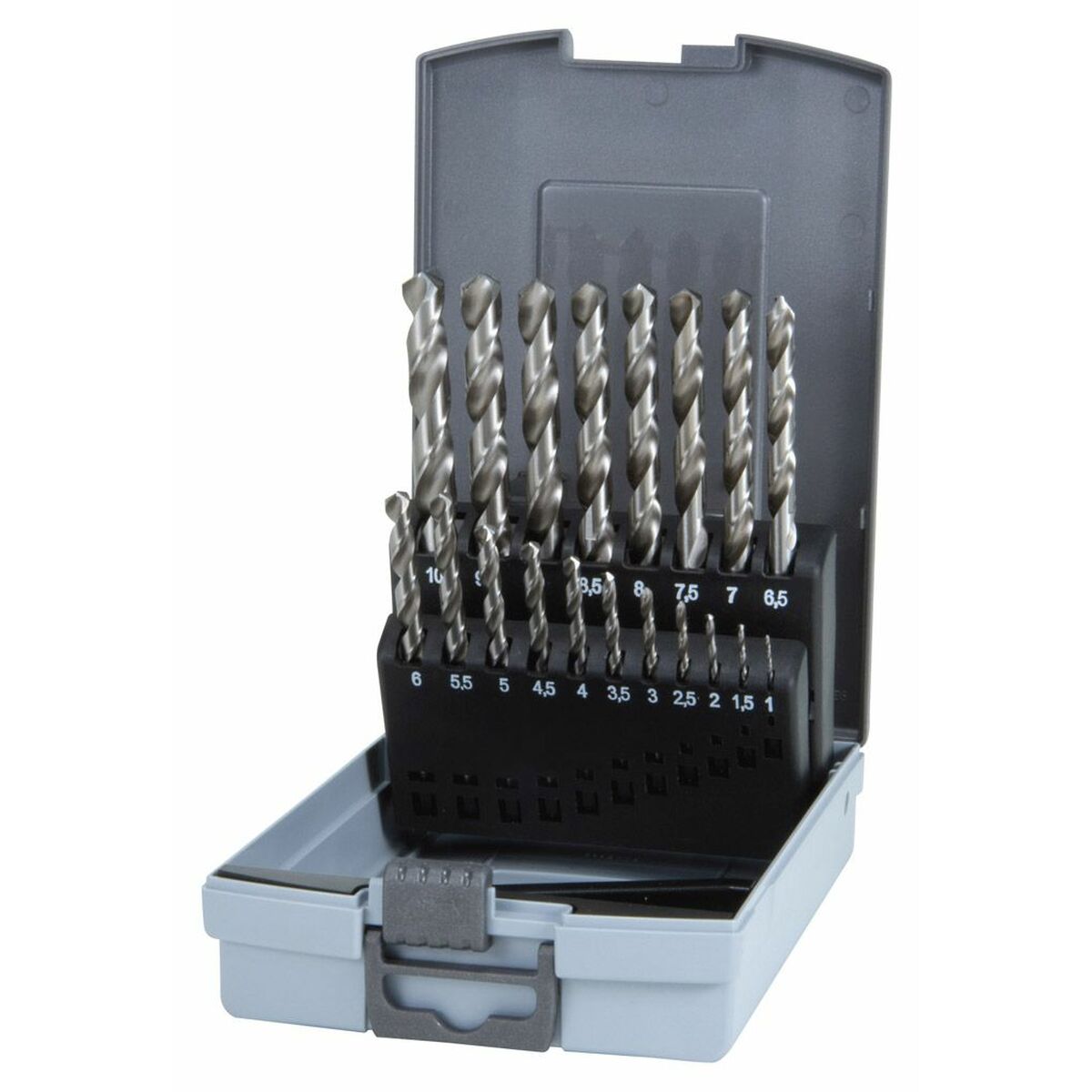 Spolset RUKO Metall Karbid Fall DIN 338 Spiralformade (23 antal) - 2