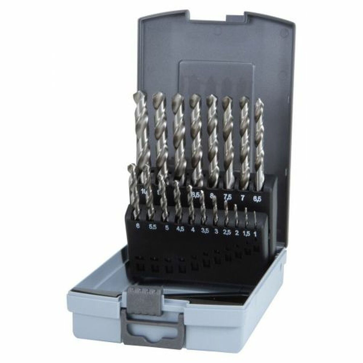 Spolset RUKO Metall Karbid Fall DIN 338 Spiralformade (23 antal)